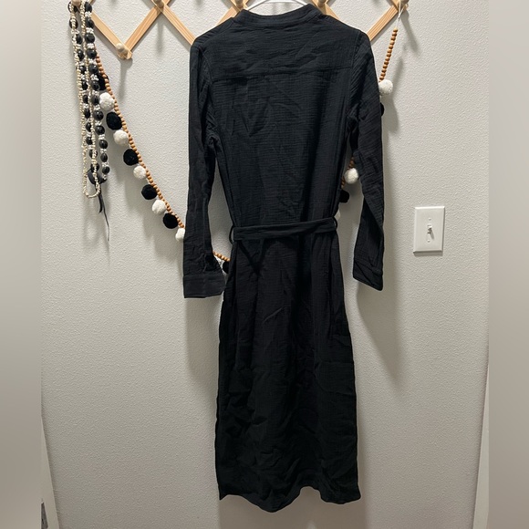 Bird & Knoll Frieda Crinkle Cotton Shirt Dress - Picture 9 of 12